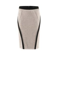 Jersey-Pencilskirt in Taupe um € 199,90